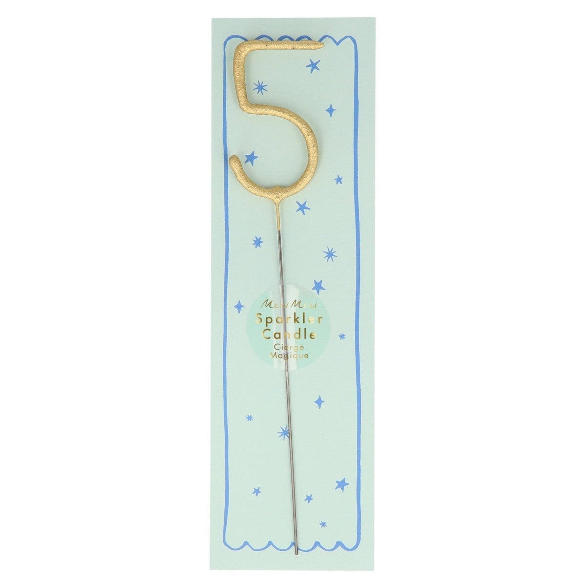 gold sparkler number candle by meri meri mm 156070 6