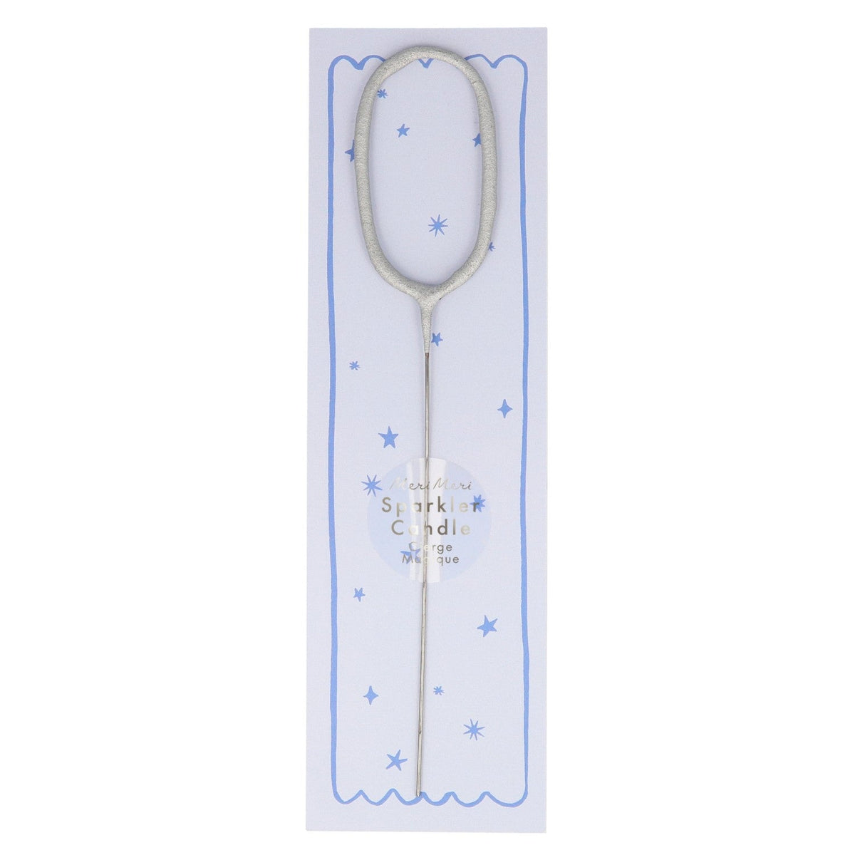 silver sparkler number candle by meri meri mm 175393 1