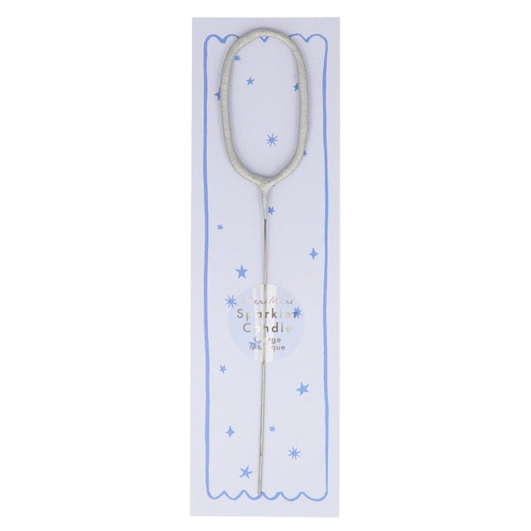 silver sparkler number candle by meri meri mm 175393 1