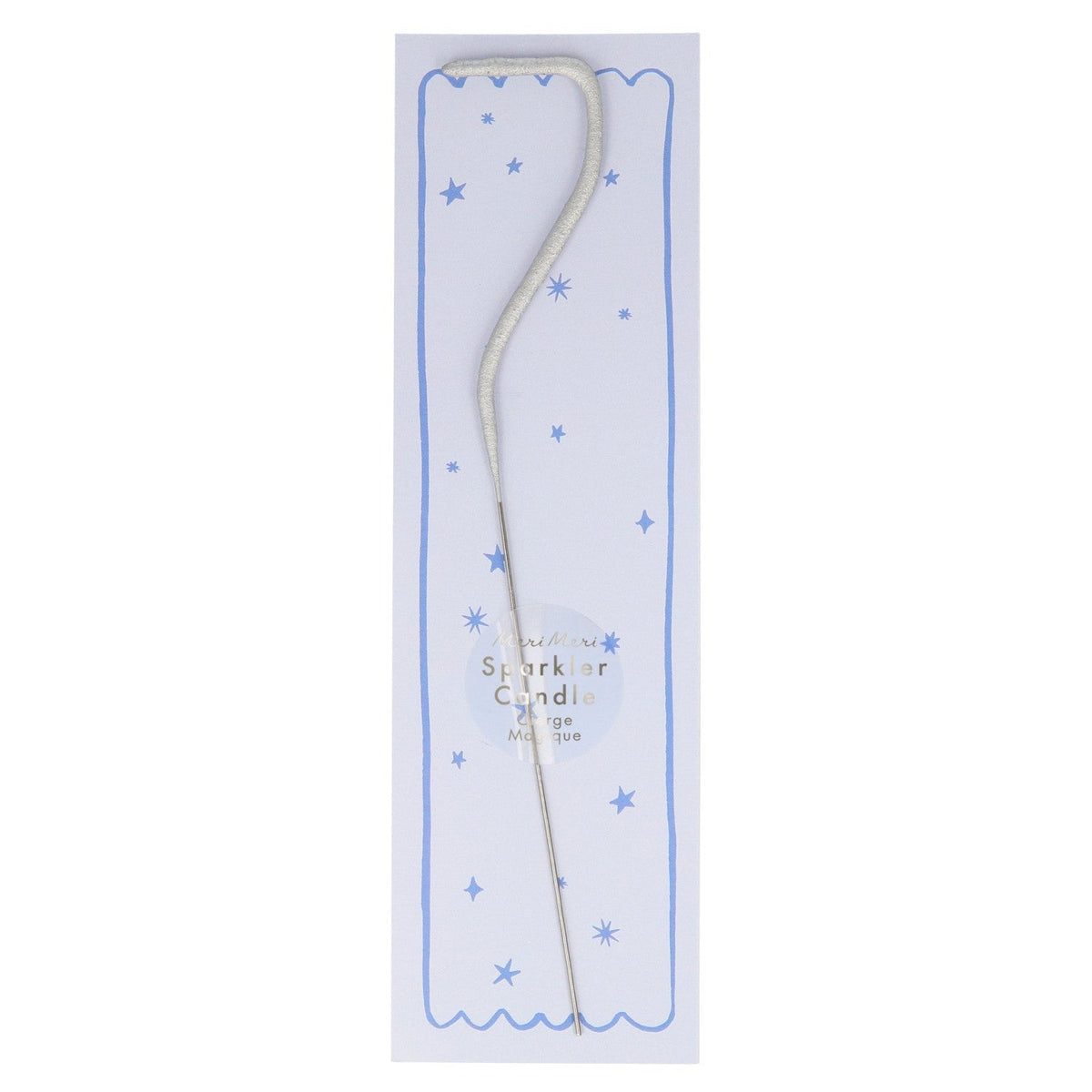 silver sparkler number candle by meri meri mm 175393 8