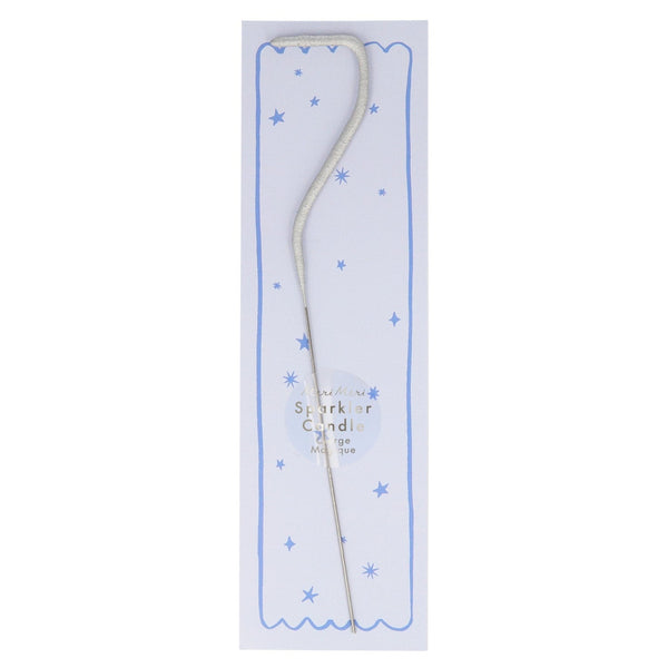 silver sparkler number candle by meri meri mm 175393 8