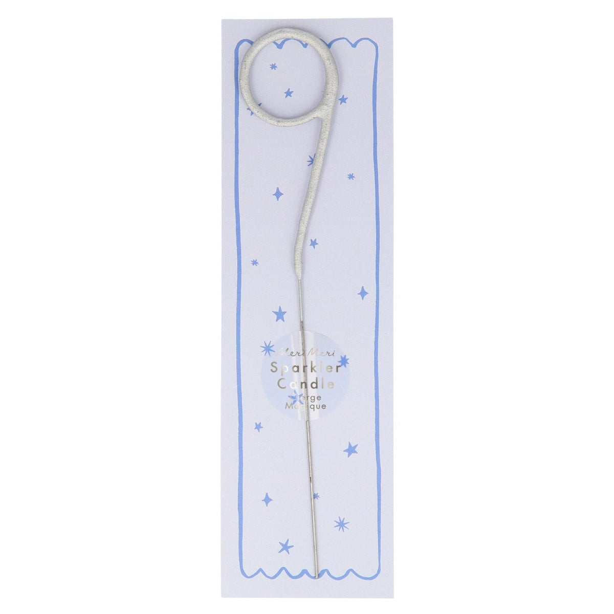 silver sparkler number candle by meri meri mm 175393 10
