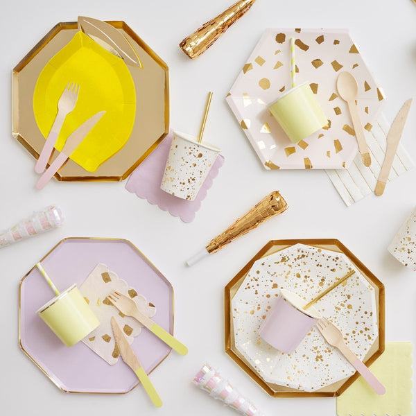 pale yellow partyware by meri meri mm 181441 8