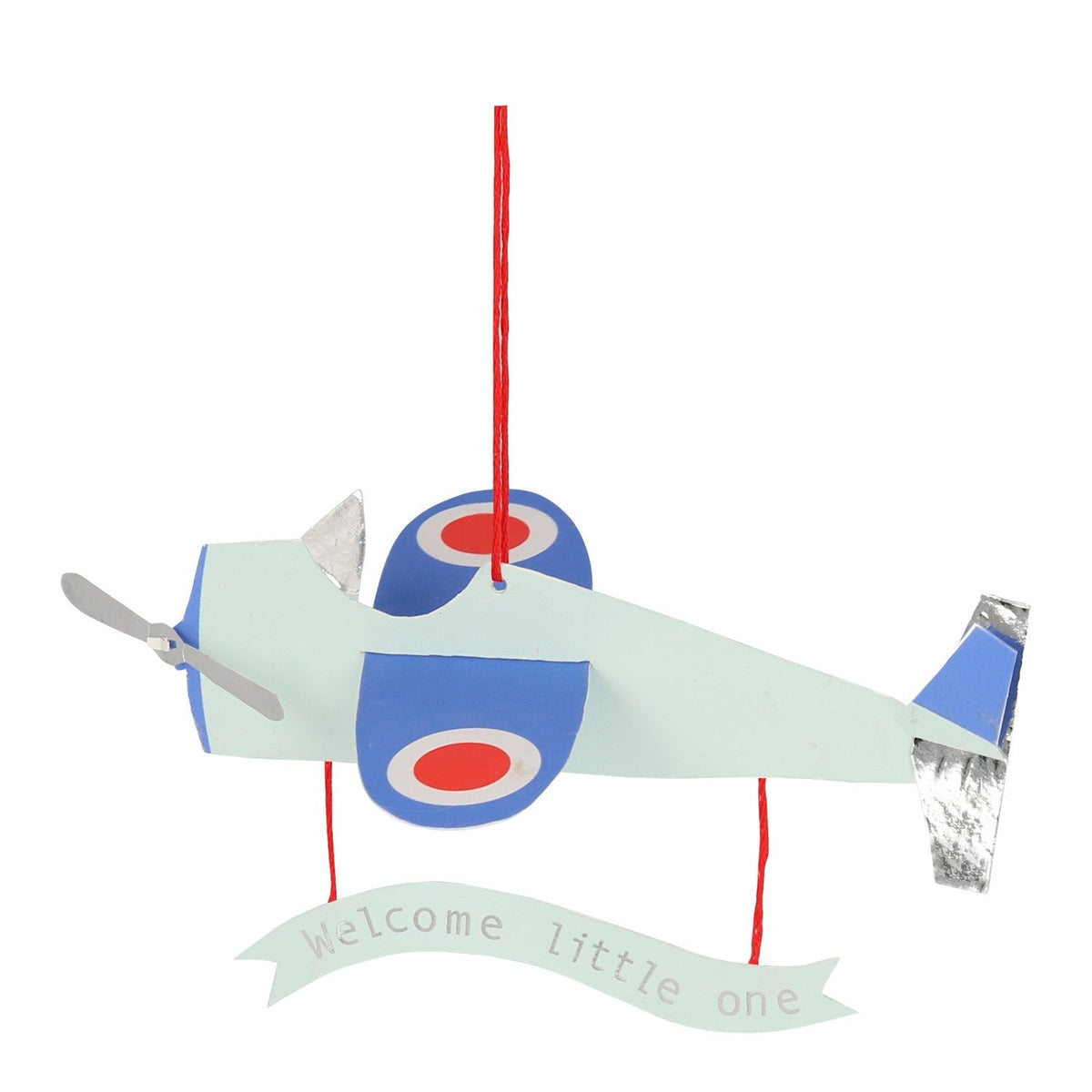 aeroplane baby card by meri meri mm 204958 1