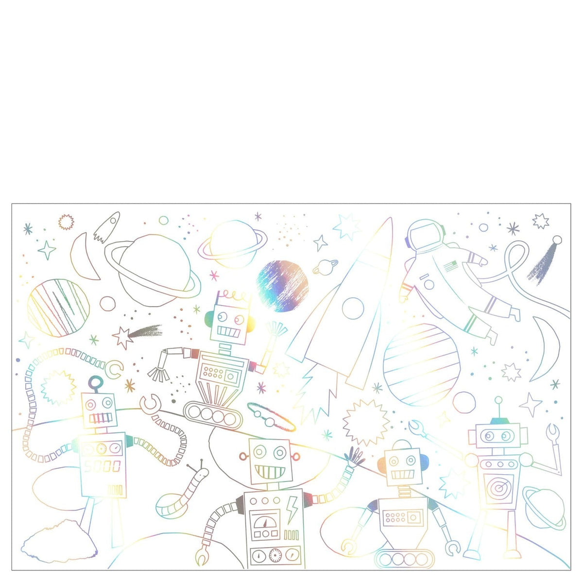 space coloring posters by meri meri mm 206245 2
