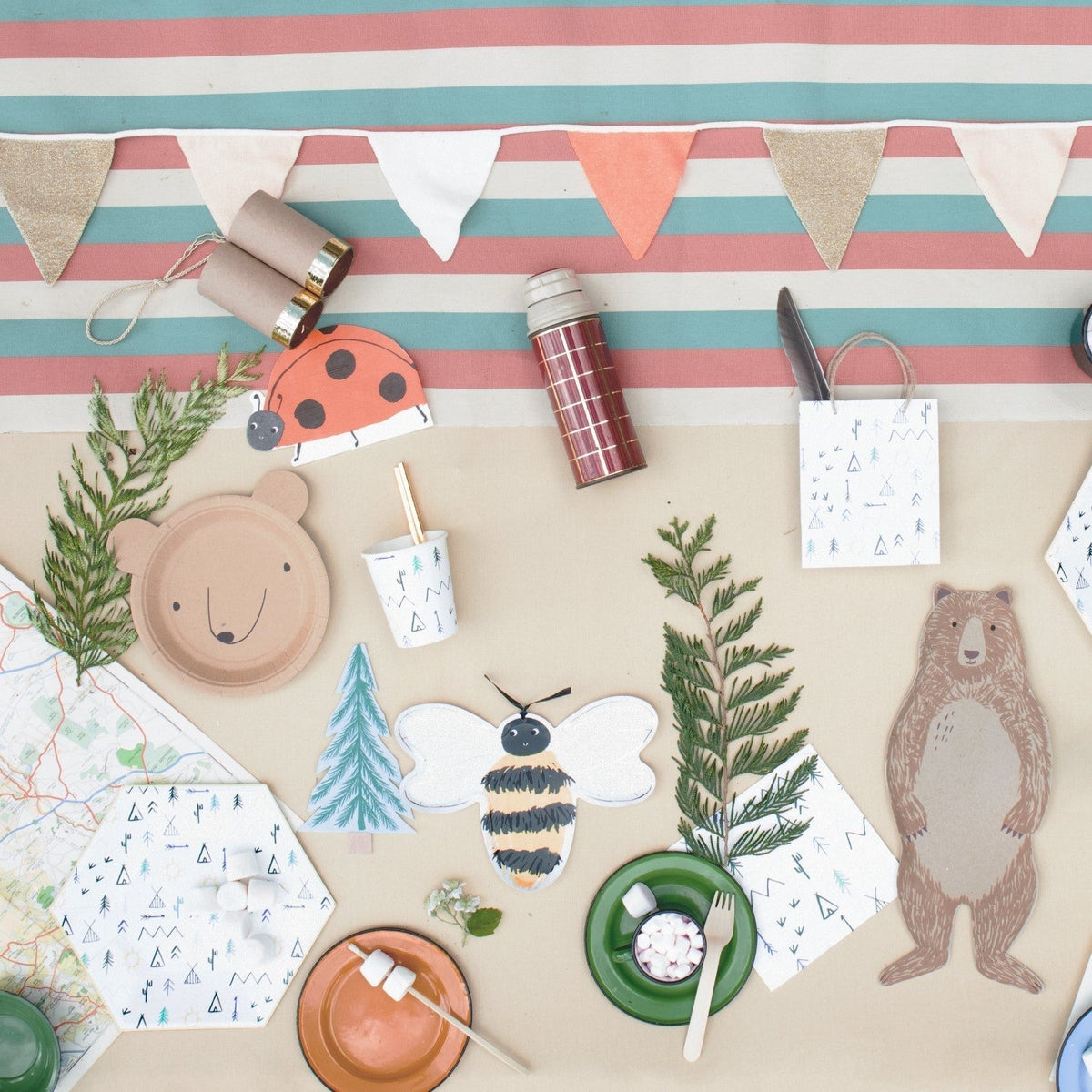 bear partyware by meri meri mm 216379 1