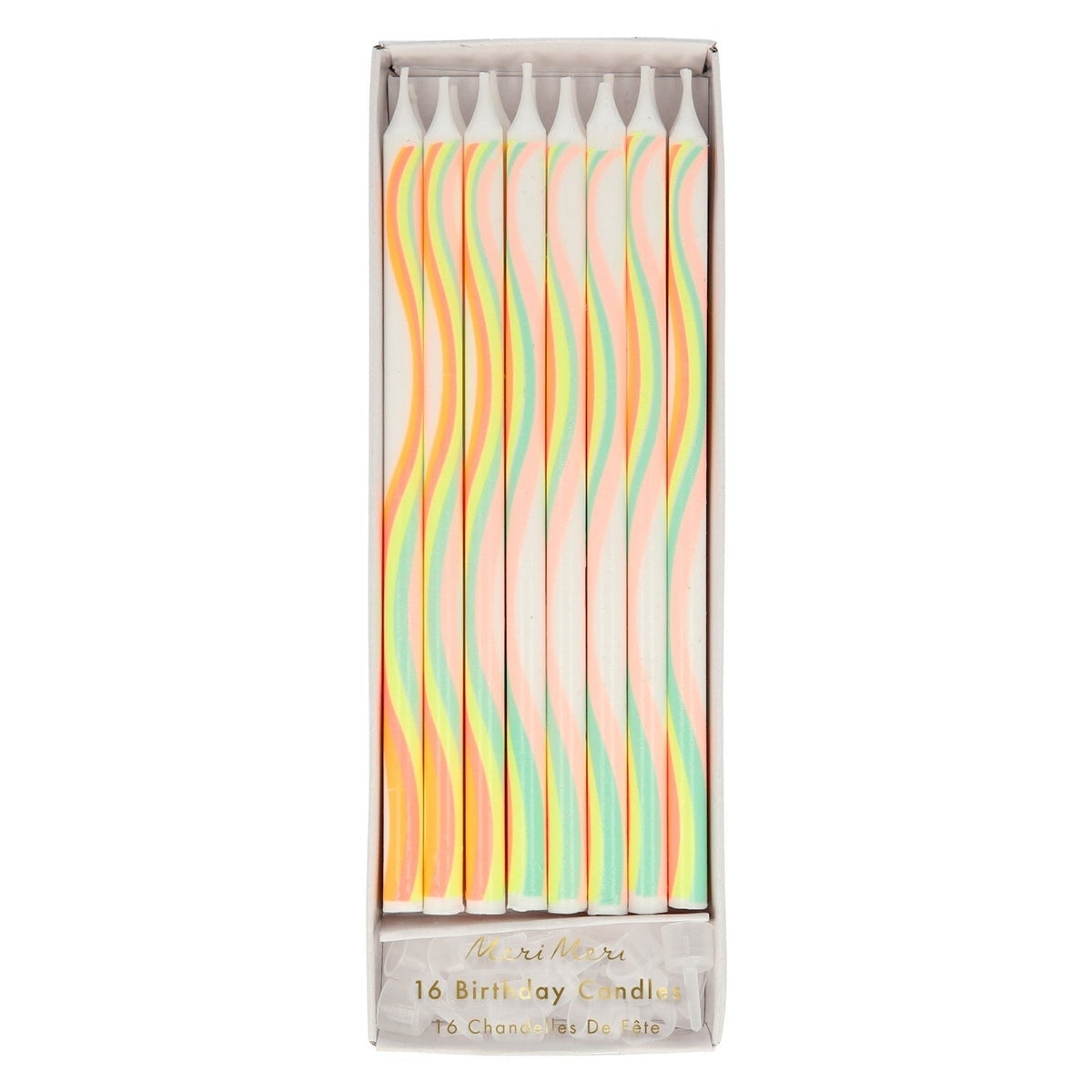rainbow pattern candles by meri meri mm 215983 1