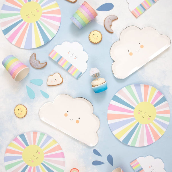 rainbow sun partyware by meri meri mm 216190 1