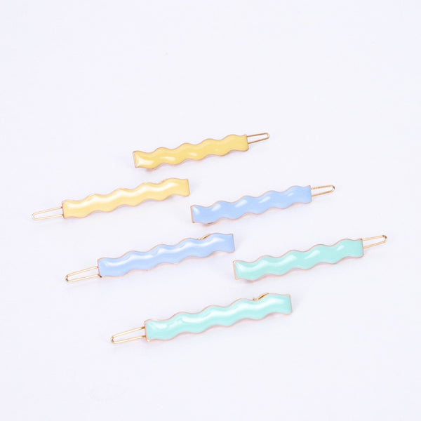 enamel wavy hair clips by meri meri mm 218494 2