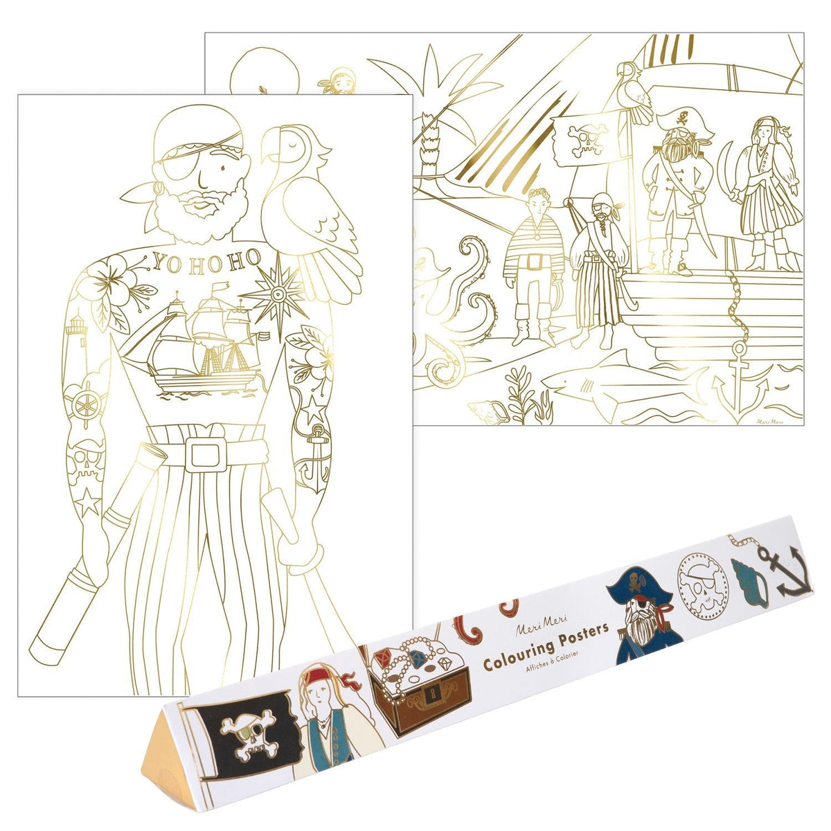 pirate coloring posters by meri meri mm 223137 1