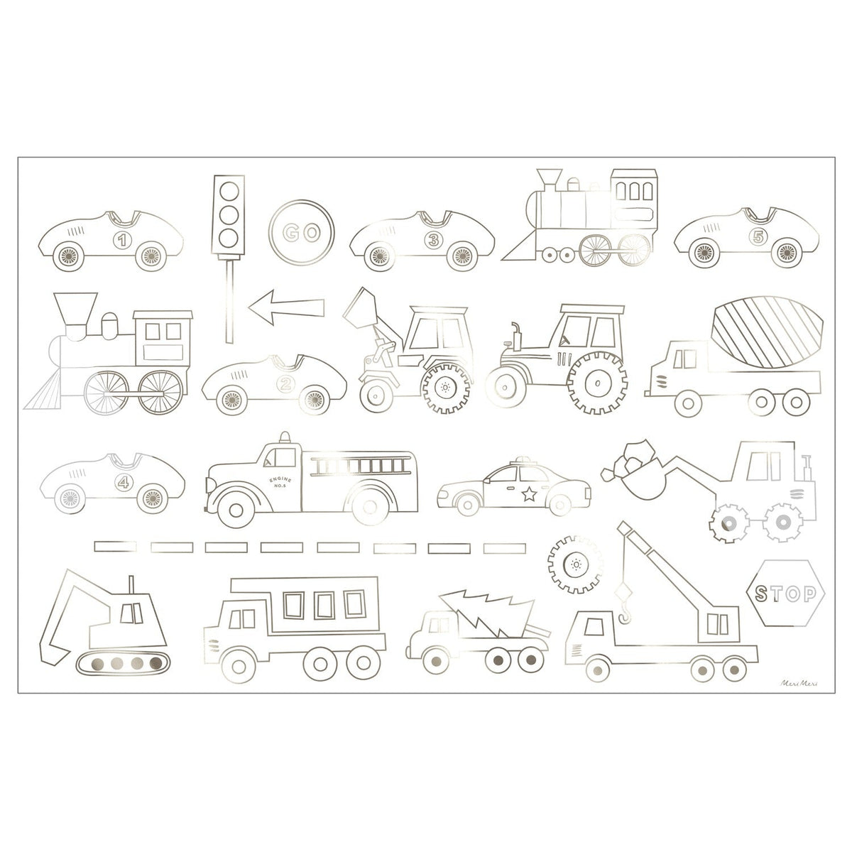 construction coloring posters by meri meri mm 223155 4