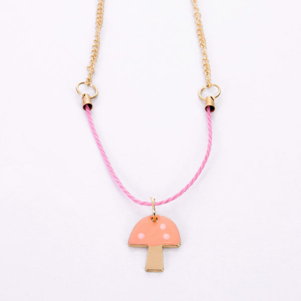 enamel mushroom necklace by meri meri mm 223236 1