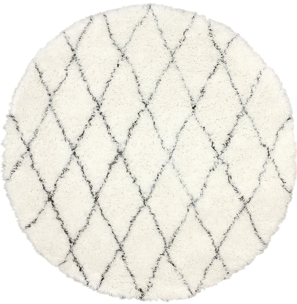 Handmade Wool Rug In Ivory Design By Nuloom 1