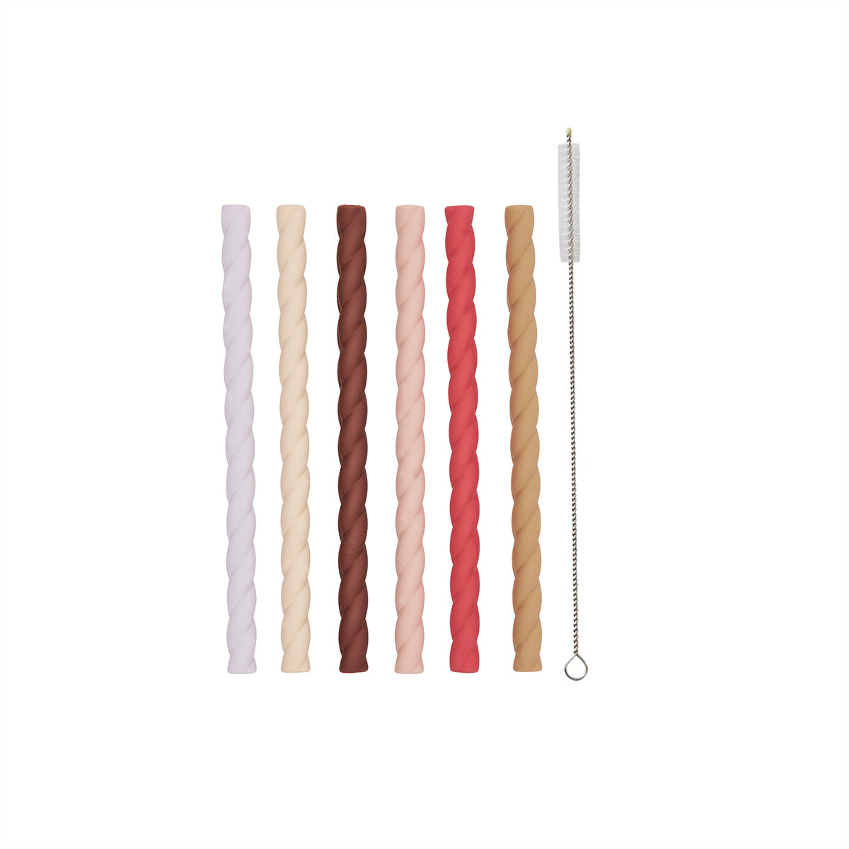 mellow silicone straw set cherry red vanilla 1