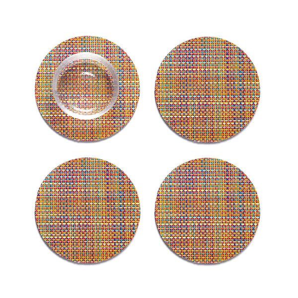 Mini Basketweave Set Of 4 Coasters Chilewich Chw 100743 002 6