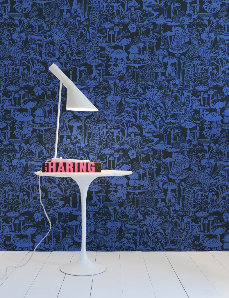 Mushroom City Wallpaper in Asteroid design by Aimee Wilder