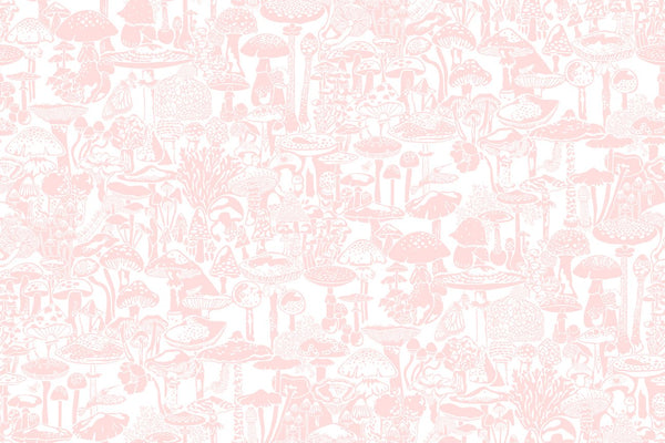 Mushroom City Wallpaper in Daisy design by Aimee Wilder