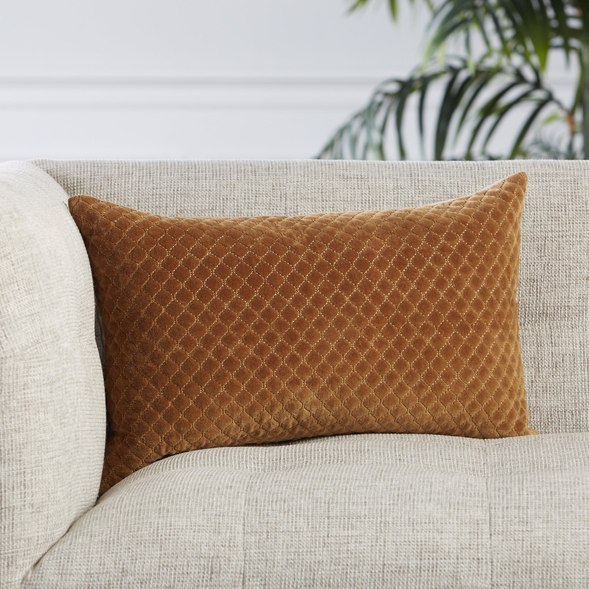 Rawlings Trellis Pillow in Brown by Jaipur Living