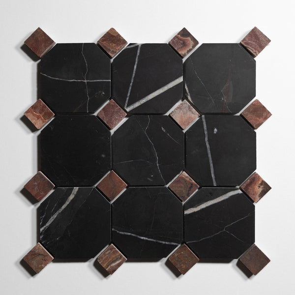 Nero St. Gabriel Accent Red Onyx Tile Sample