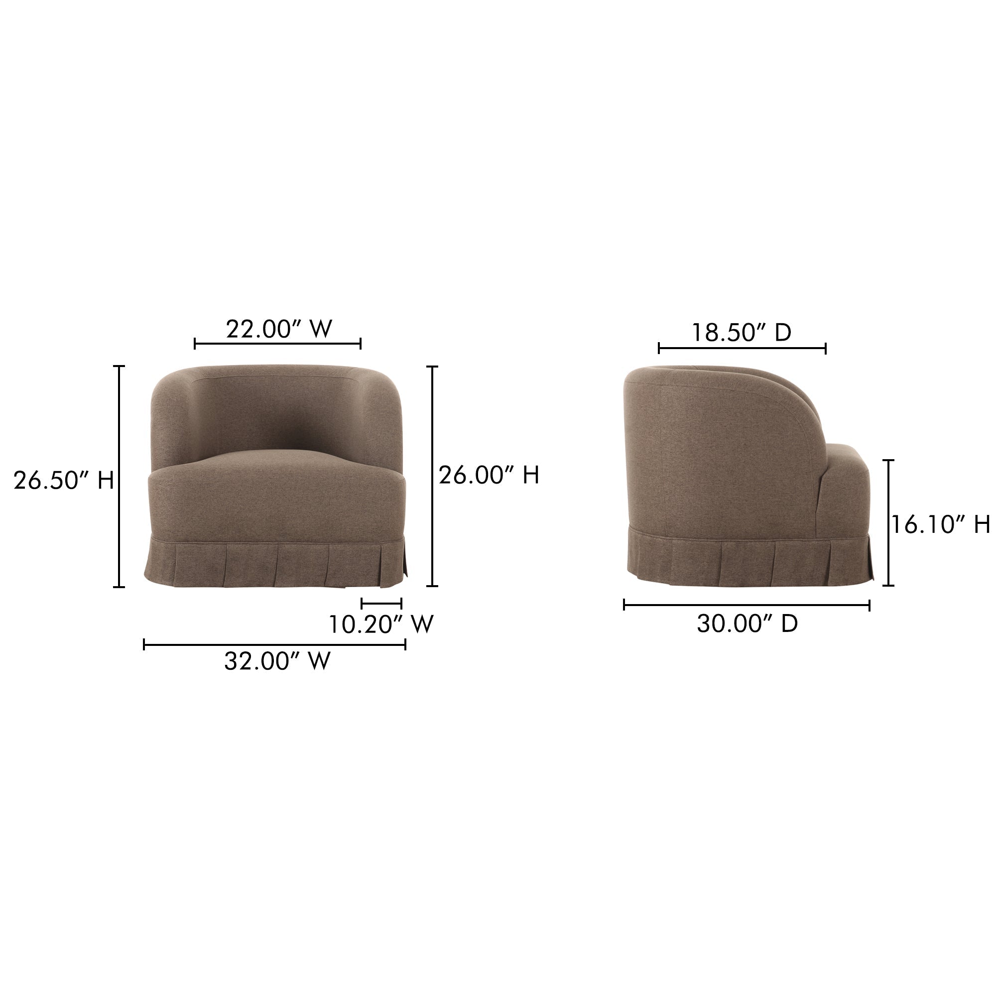 Maren Swivel Chair Moes Home Collection Mhc Oa 1013 34 18