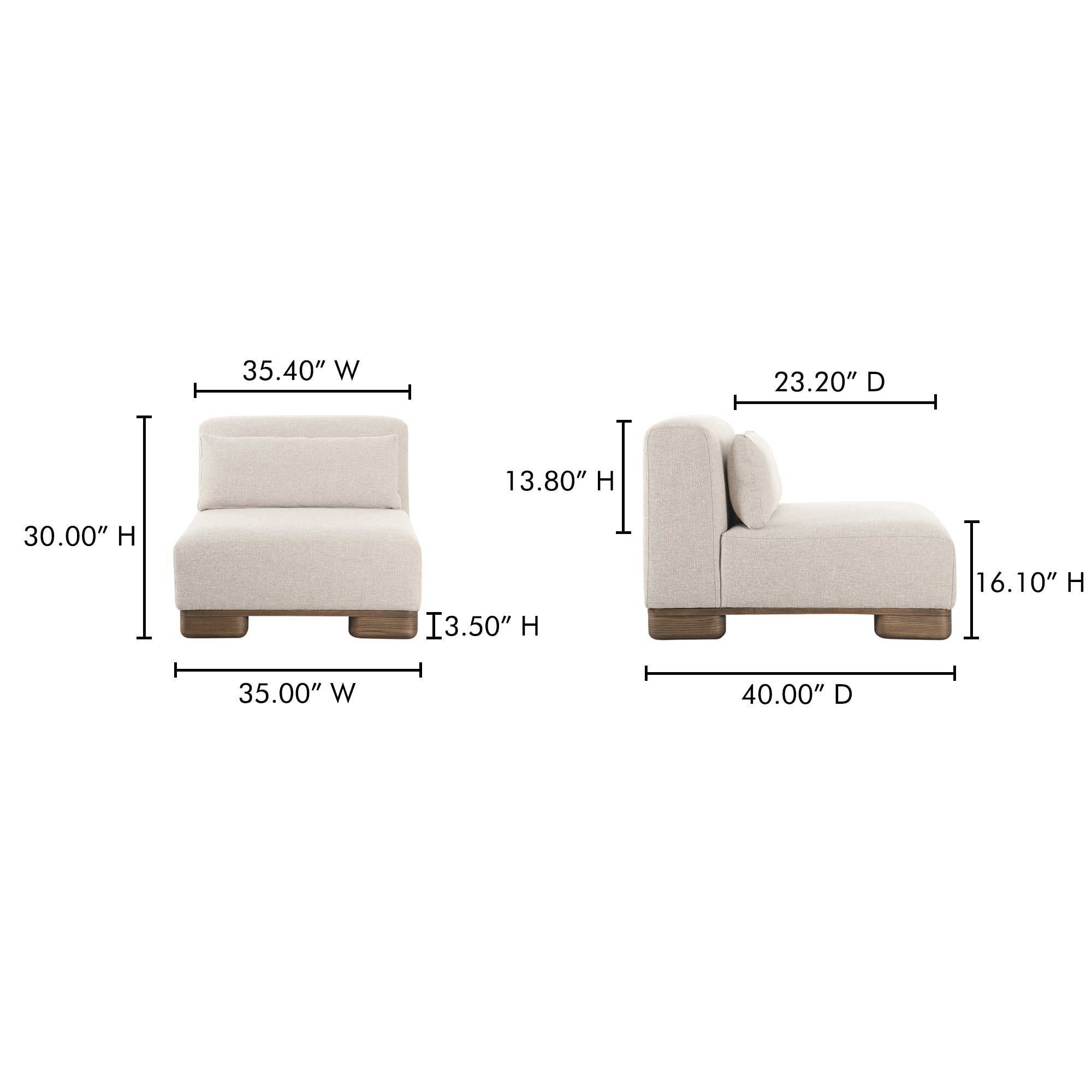 June Slipper Chair Moes Home Collection Mhc Oa 1031 34 9