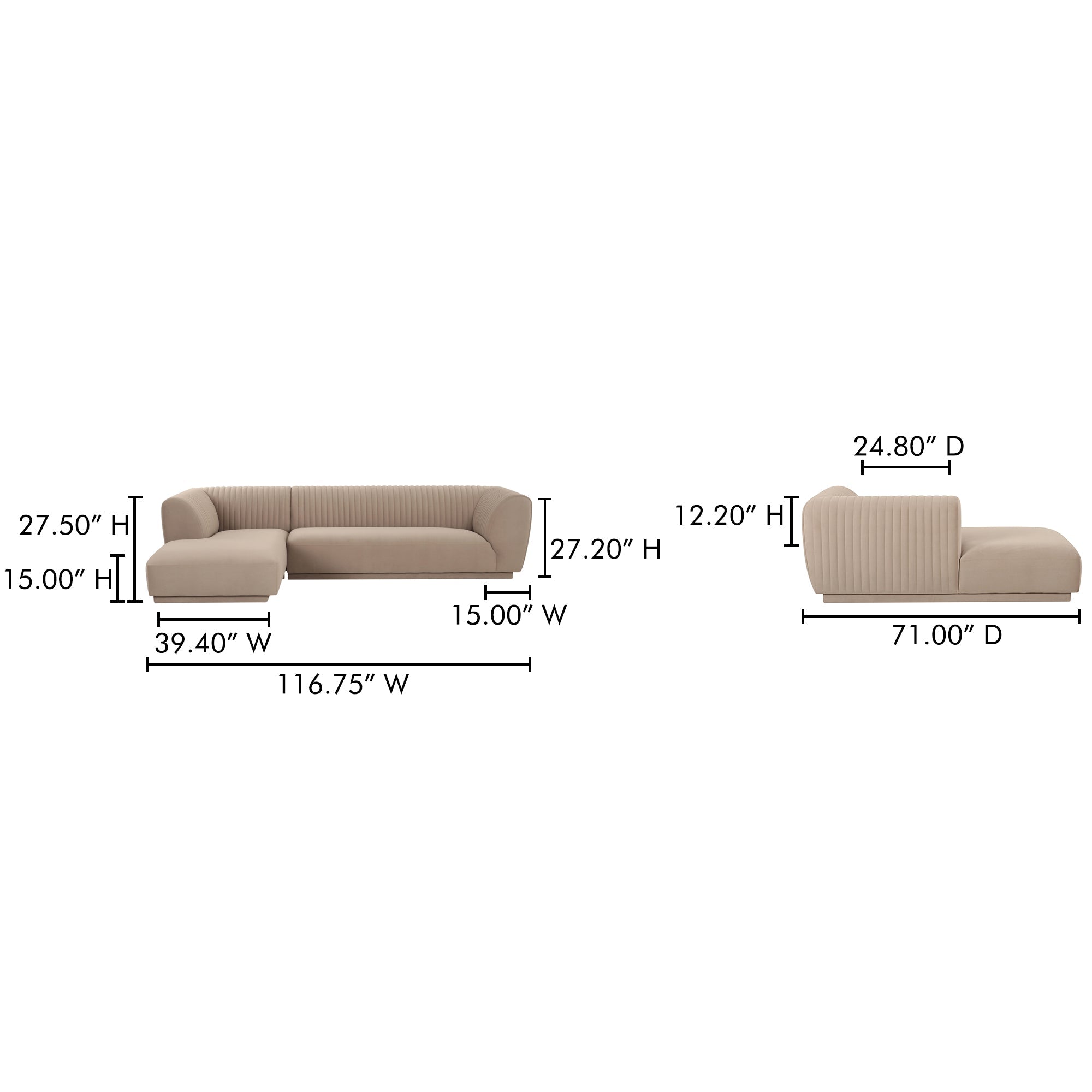Zandro Sectional Moes Home Collection Mhc Oa 1036 34 L 0 18