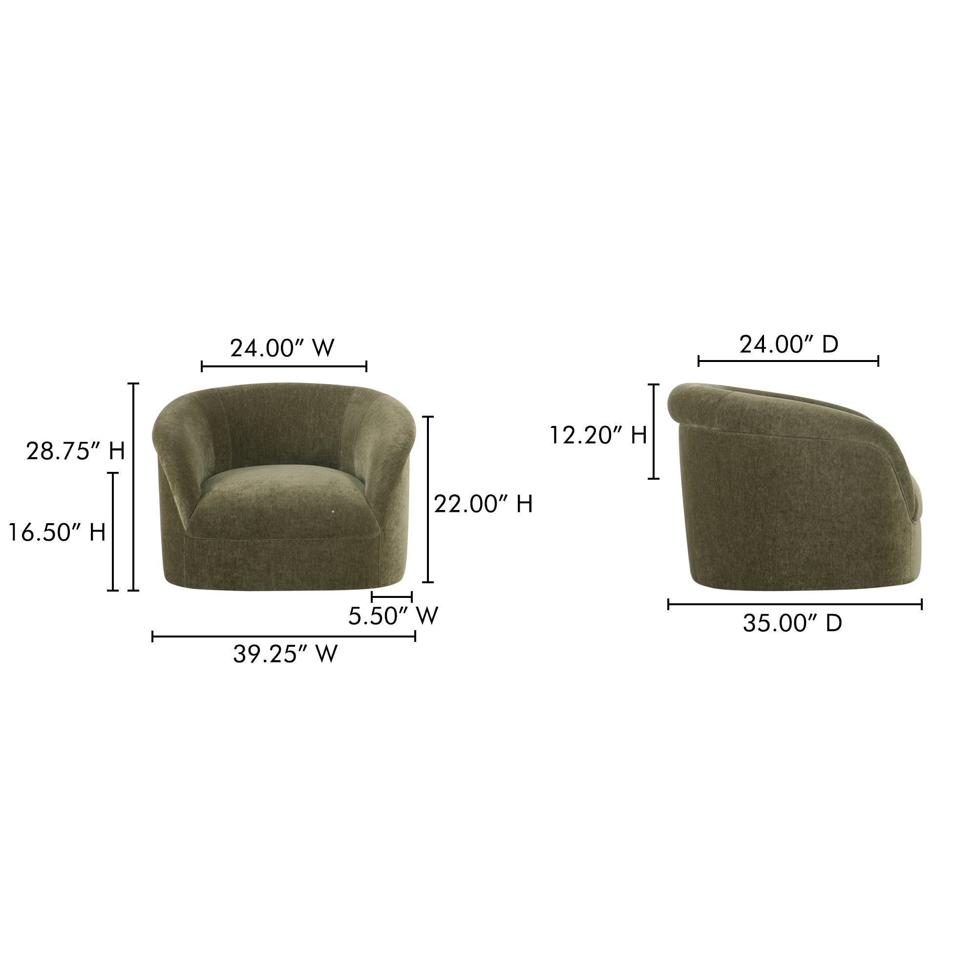 Thora Lounge Chair Moes Home Collection Mhc Oa 1039 34 24