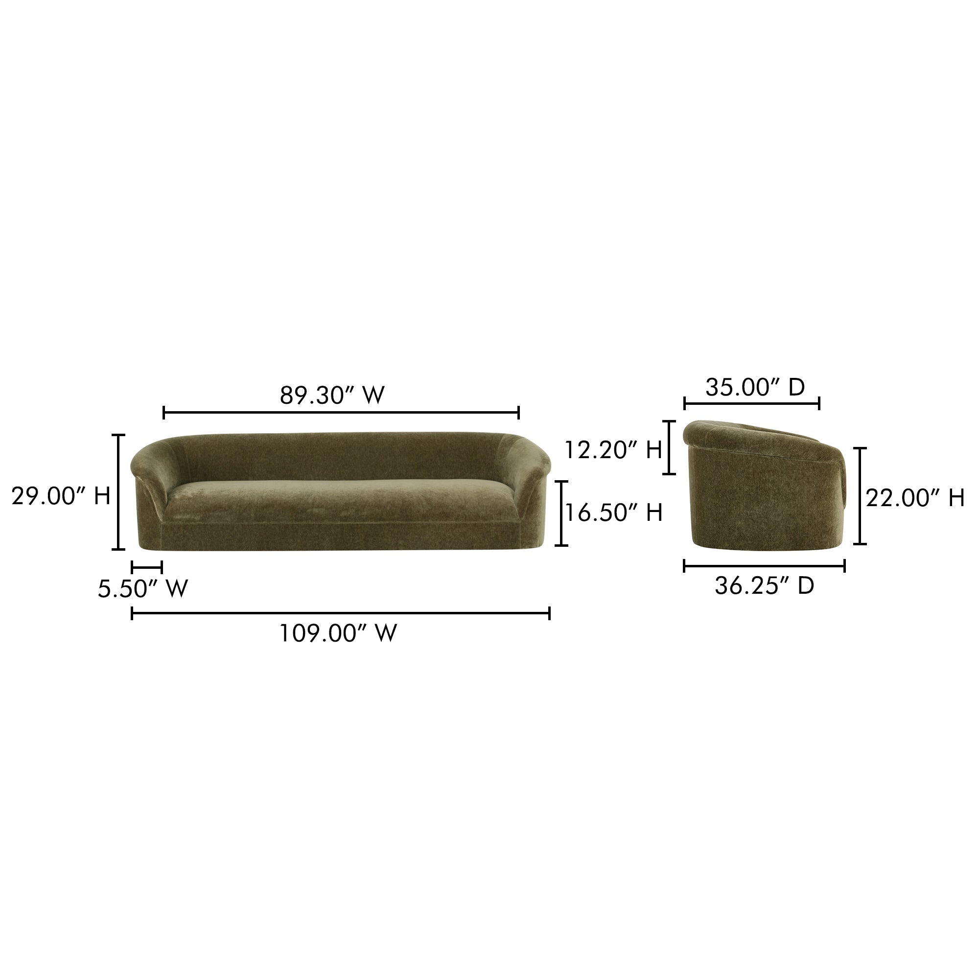 Thora Sofa Moes Home Collection Mhc Oa 1040 34 18
