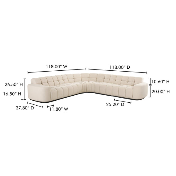 Roman L Shaped Sectional Moes Home Collection Mhc Oa 1042 34 0 17