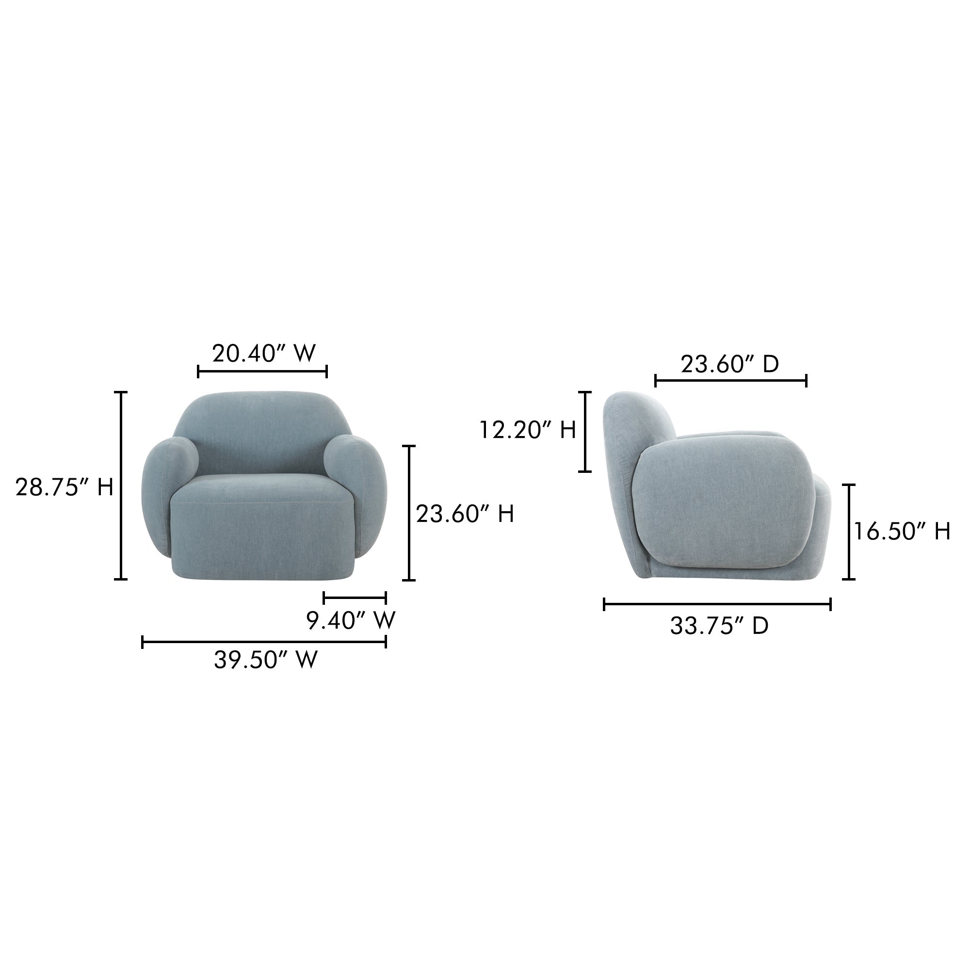 Hazel Lounge Chair Moes Home Collection Mhc Oa 1043 42 23