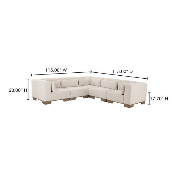 June Classic L Shaped Modular Sectional Moes Home Collection Mhc Oa 1048 34 9