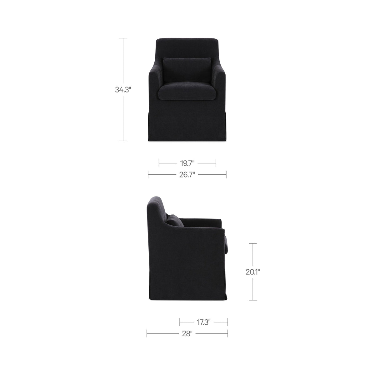 Lydia Slipcover Dining Chair