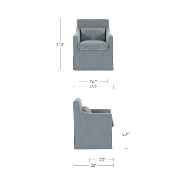 Lydia Slipcover Dining Chair