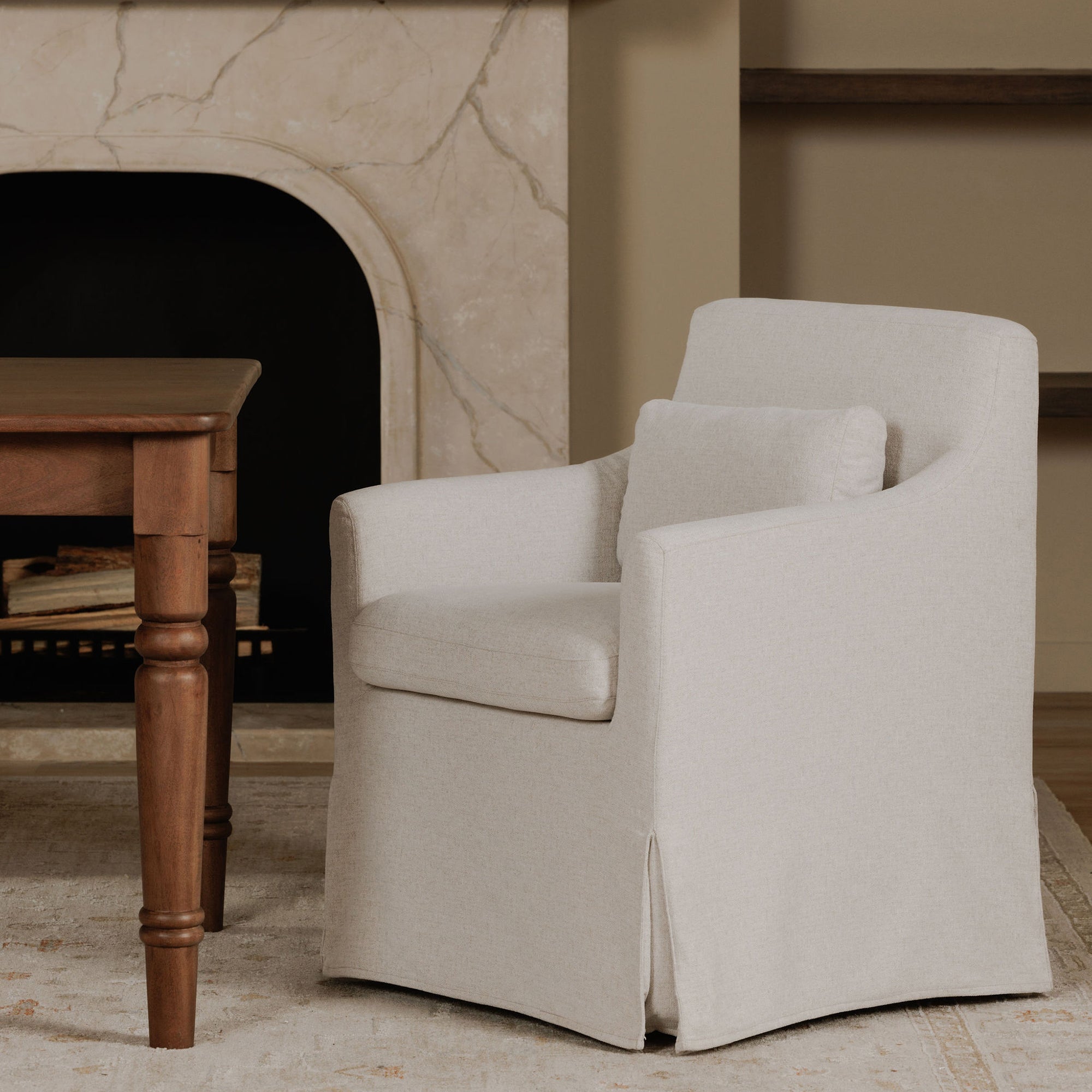 Lydia Slipcover Dining Chair Moes Home Collection Mhc Oa 1051 34 8