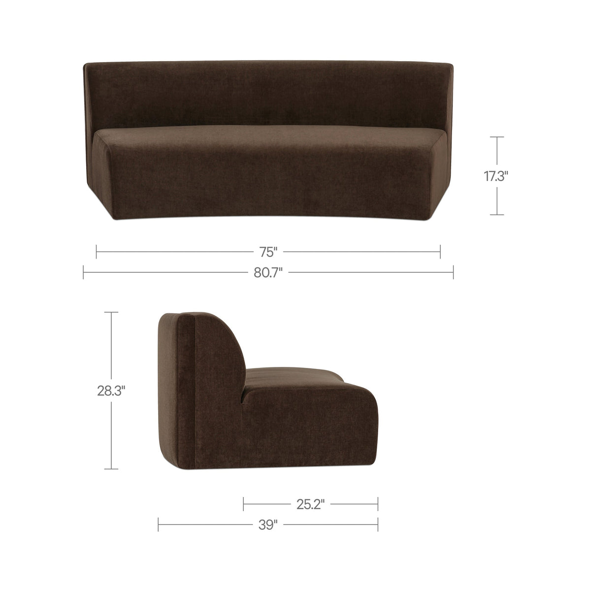Naomi Concave Sofa