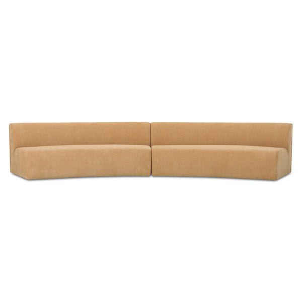 Naomi Concave 2 Piece Modular Sectional