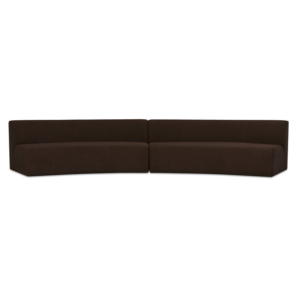 Naomi Concave 2 Piece Modular Sectional