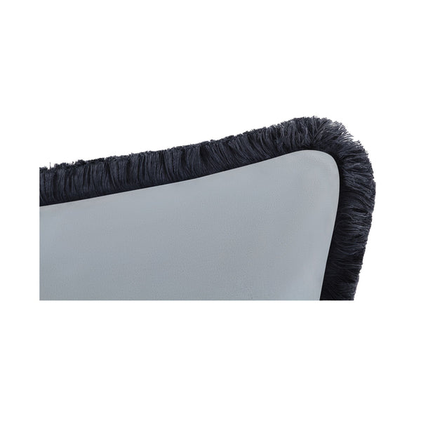 Yasmin Light Blue Faux Mohair Cushion