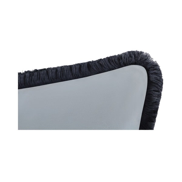Yasmin Light Blue Faux Mohair Cushion