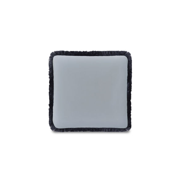Yasmin Light Blue Faux Mohair Cushion