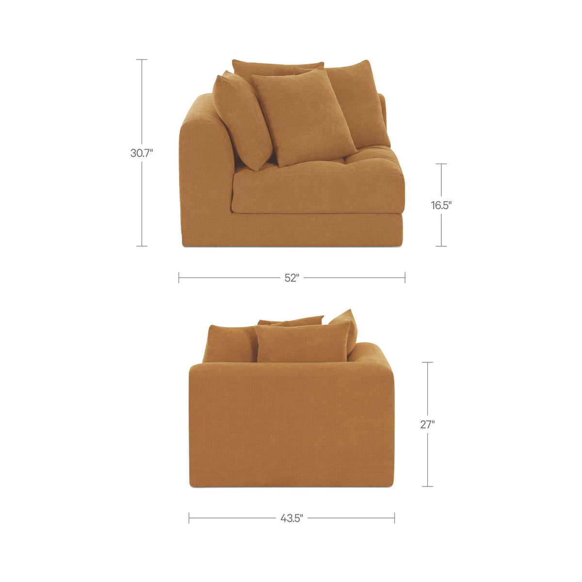 Davie Arm Facing Chair