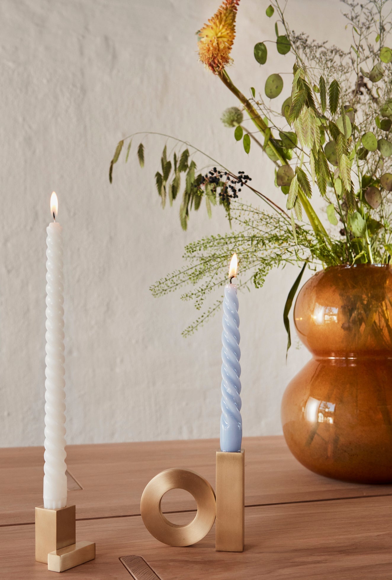 baari solid brass candleholder by oyoy l300235 5