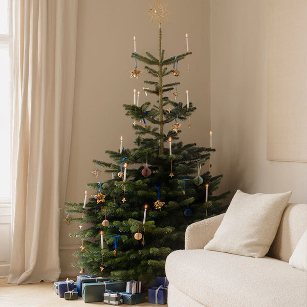 ornament four point star gold 3