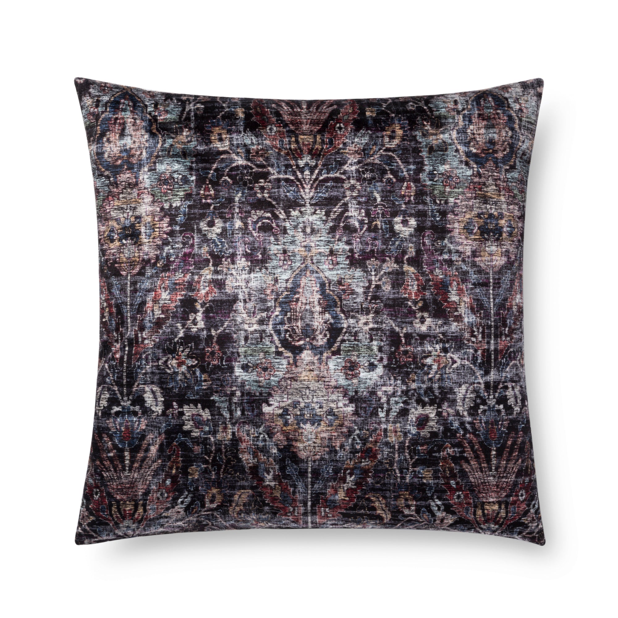 Abstract Black & Multi Pillow by Loloi