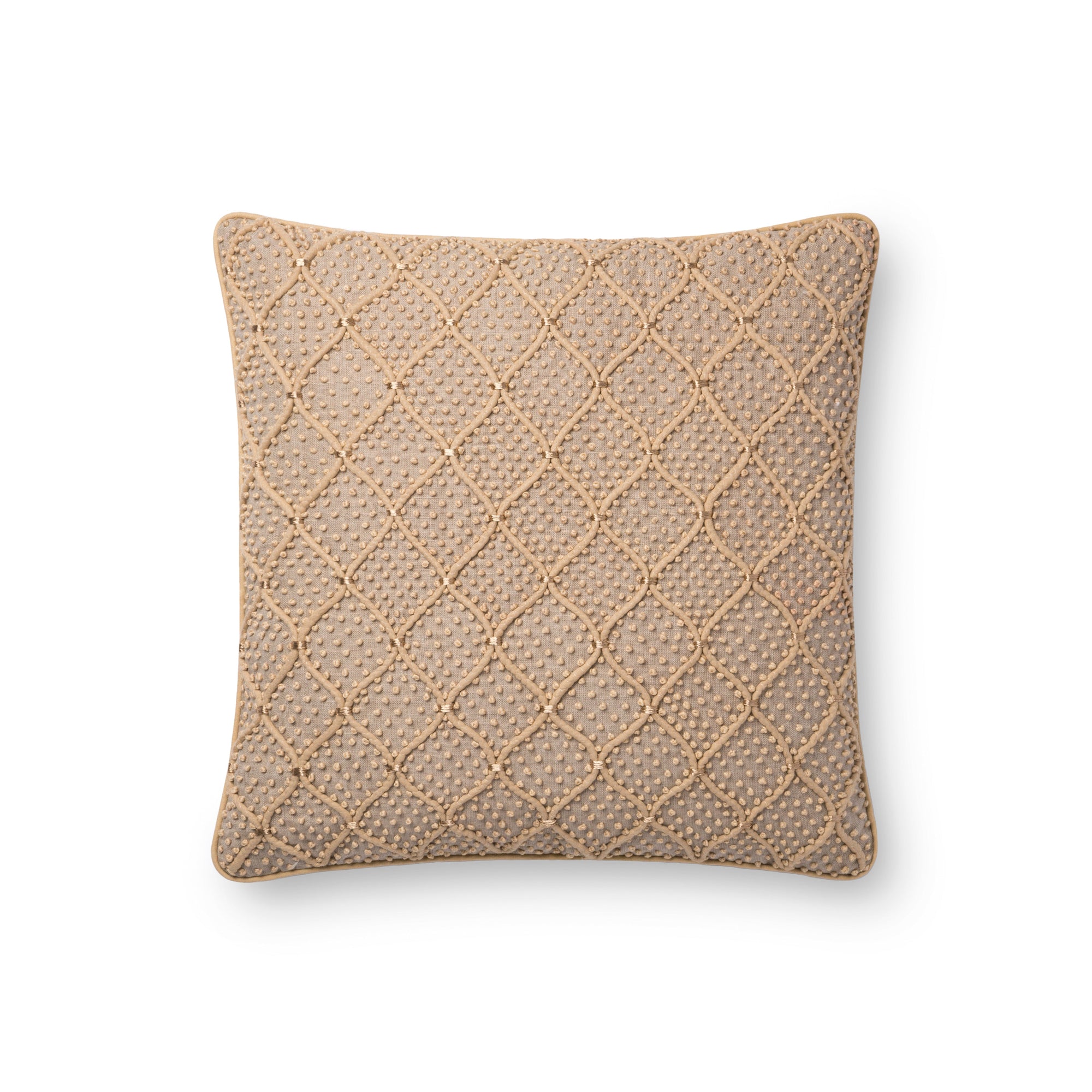 Natural & Gold Pillow by Loloi