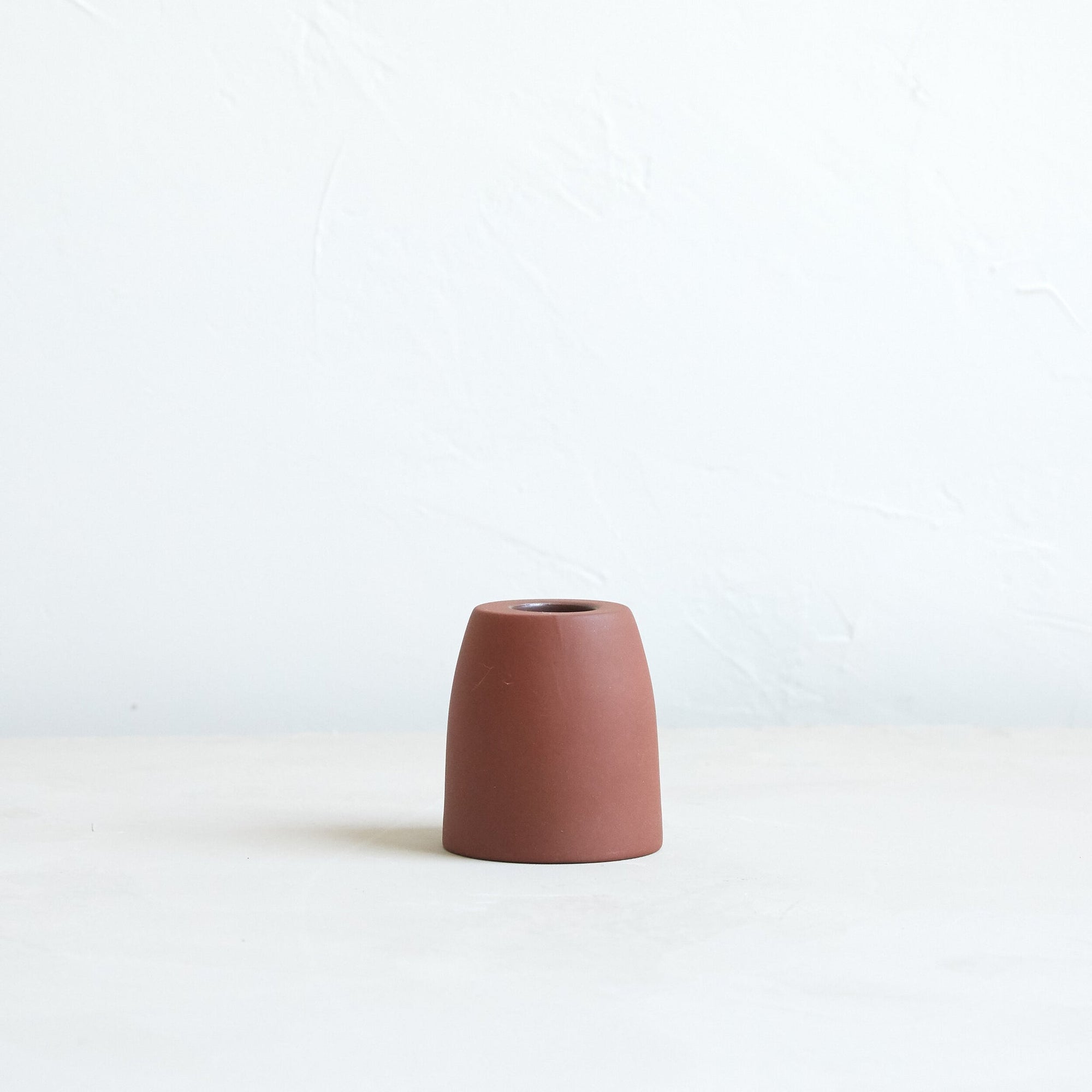 petite ceramic taper holder in earth 7
