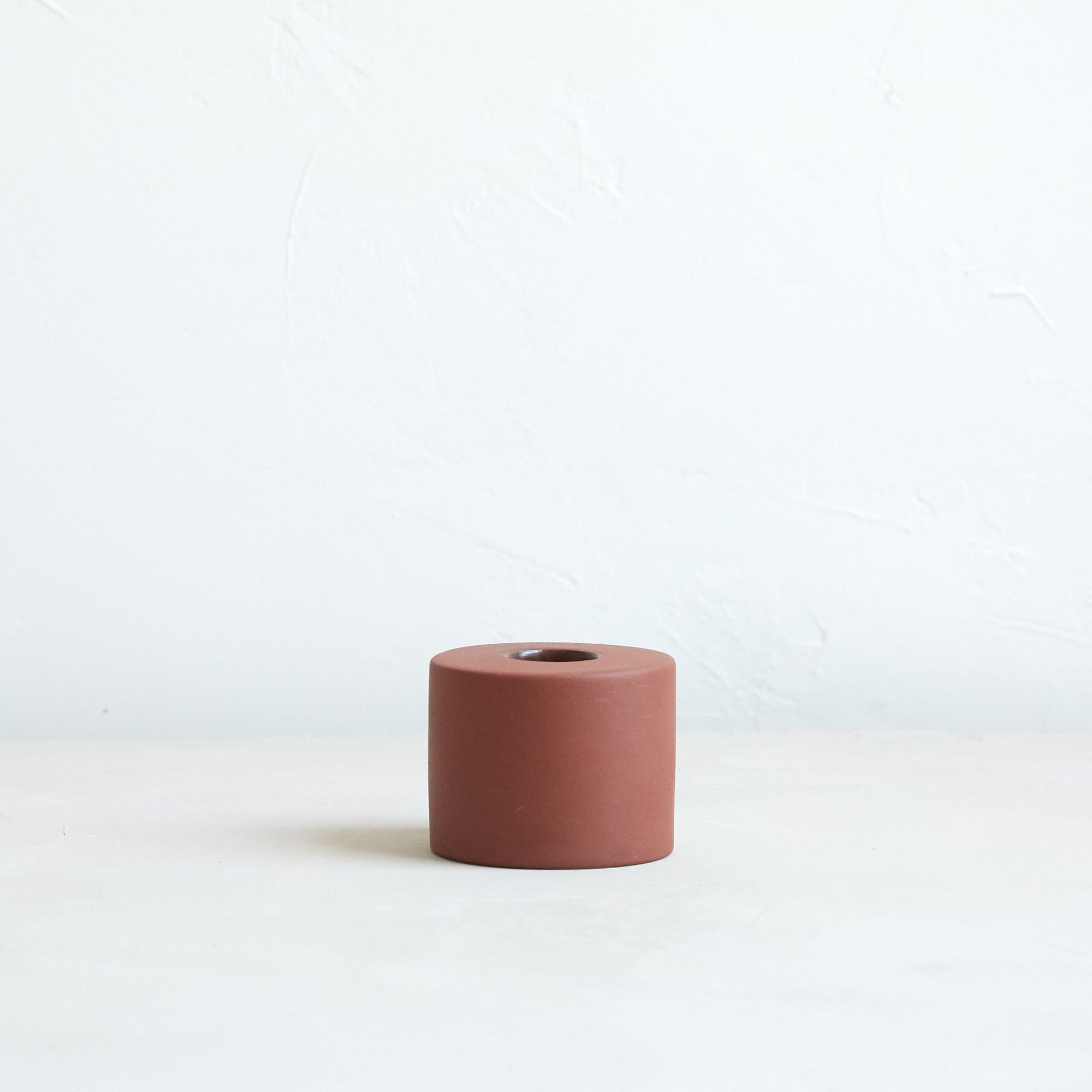 petite ceramic taper holder in earth 8