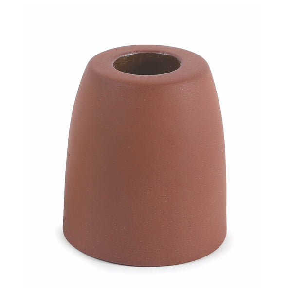 petite ceramic taper holder in earth 2