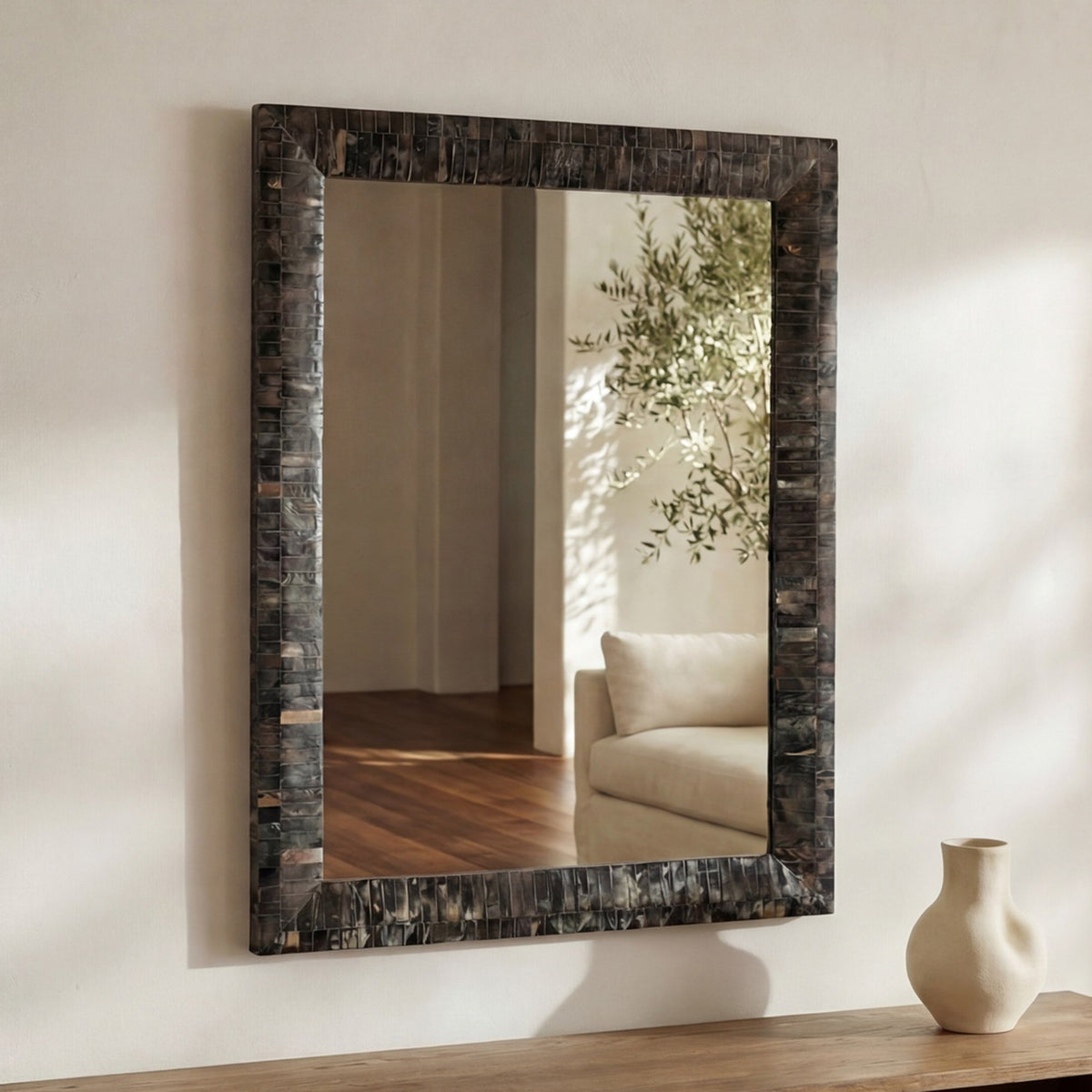 Avis Horn Inlay Mirror