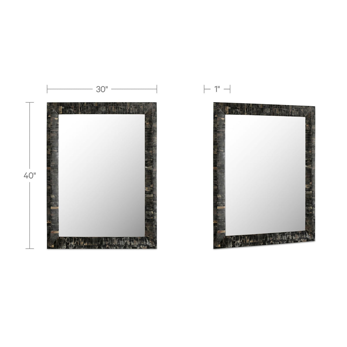 Avis Horn Inlay Mirror